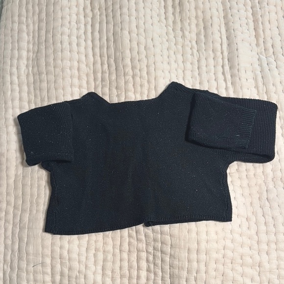 Black Cropped Cardigan - Picture 4 of 5